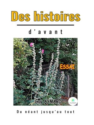 cover image of Des histoires d'avant